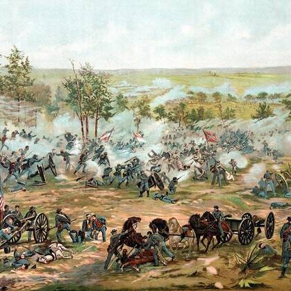 Civil War painting